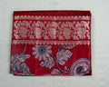 Red Banarasi Linen Saree