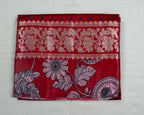 Red Banarasi Linen Saree
