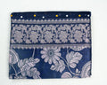 Dark Blue Banarasi Linen Saree