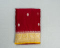 Red Banarasi Chiffon Saree