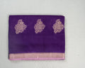 Purple Banarasi Viscose Silk Saree