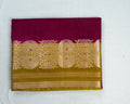 Wine Red Banarasi Viscose Silk Saree