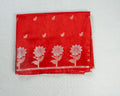 Red Banarasi Viscose Silk Saree