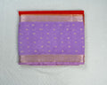 Red Banarasi Tussar Silk Saree