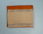 Orange Banarasi Tussar Silk Saree