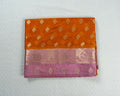 Rust Orange Banarasi Dupion Saree