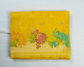 Yellow Banarasi Tussar Silk Saree