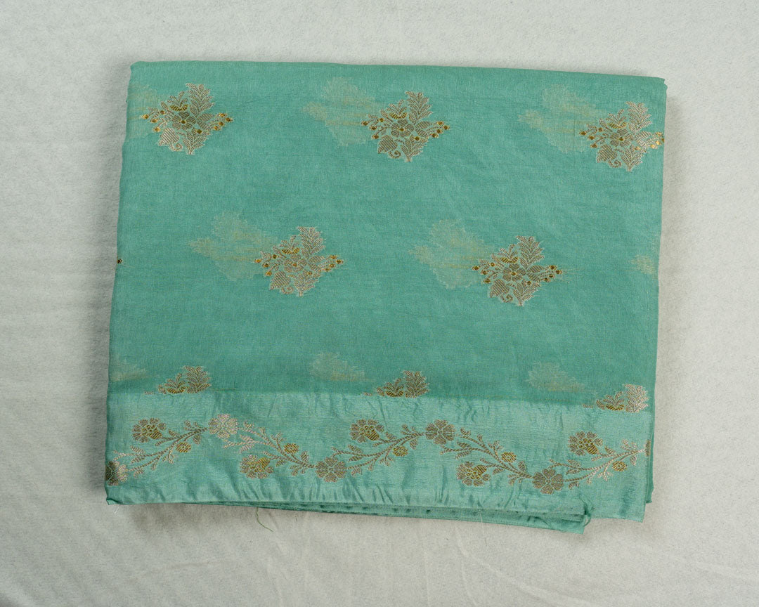 Sky Blue Banarasi Chiniya Saree