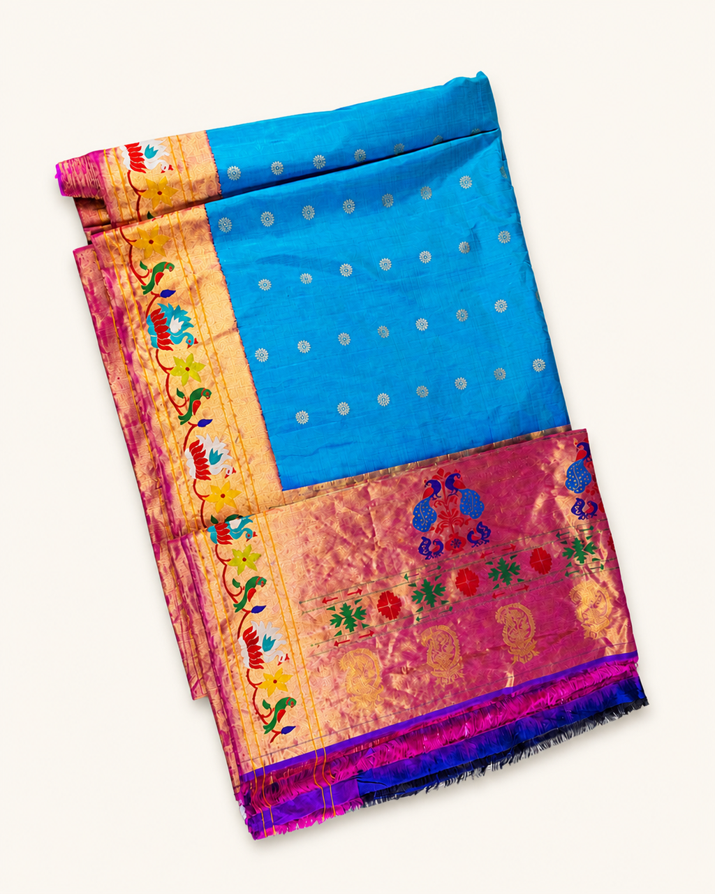 Pure handloom Gadwal saree catalog 40 — studio product view