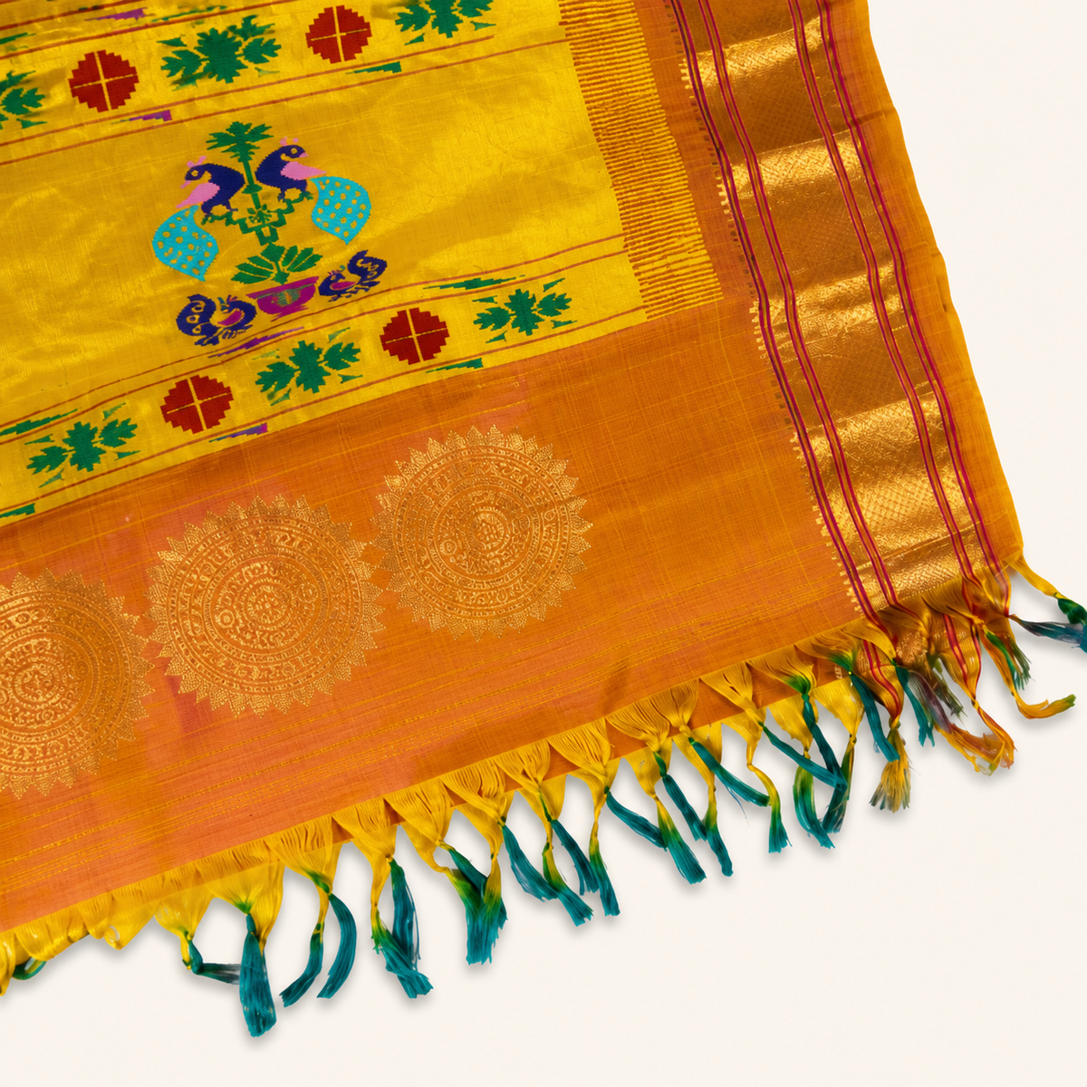 Pure handloom Gadwal saree catalog 41 — border detail