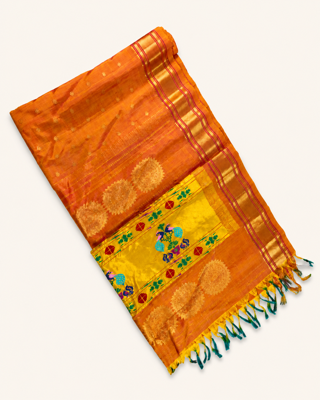 Pure handloom Gadwal saree catalog 41 — studio product view