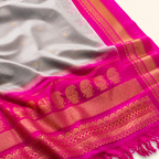 Pure handloom Gadwal saree catalog 43 — fabric close-up
