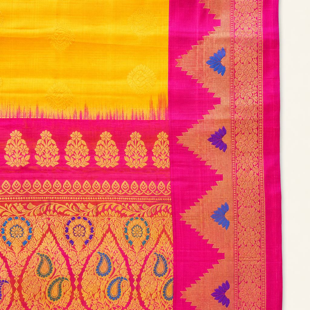 Pure handloom Gadwal saree catalog 46 — border detail