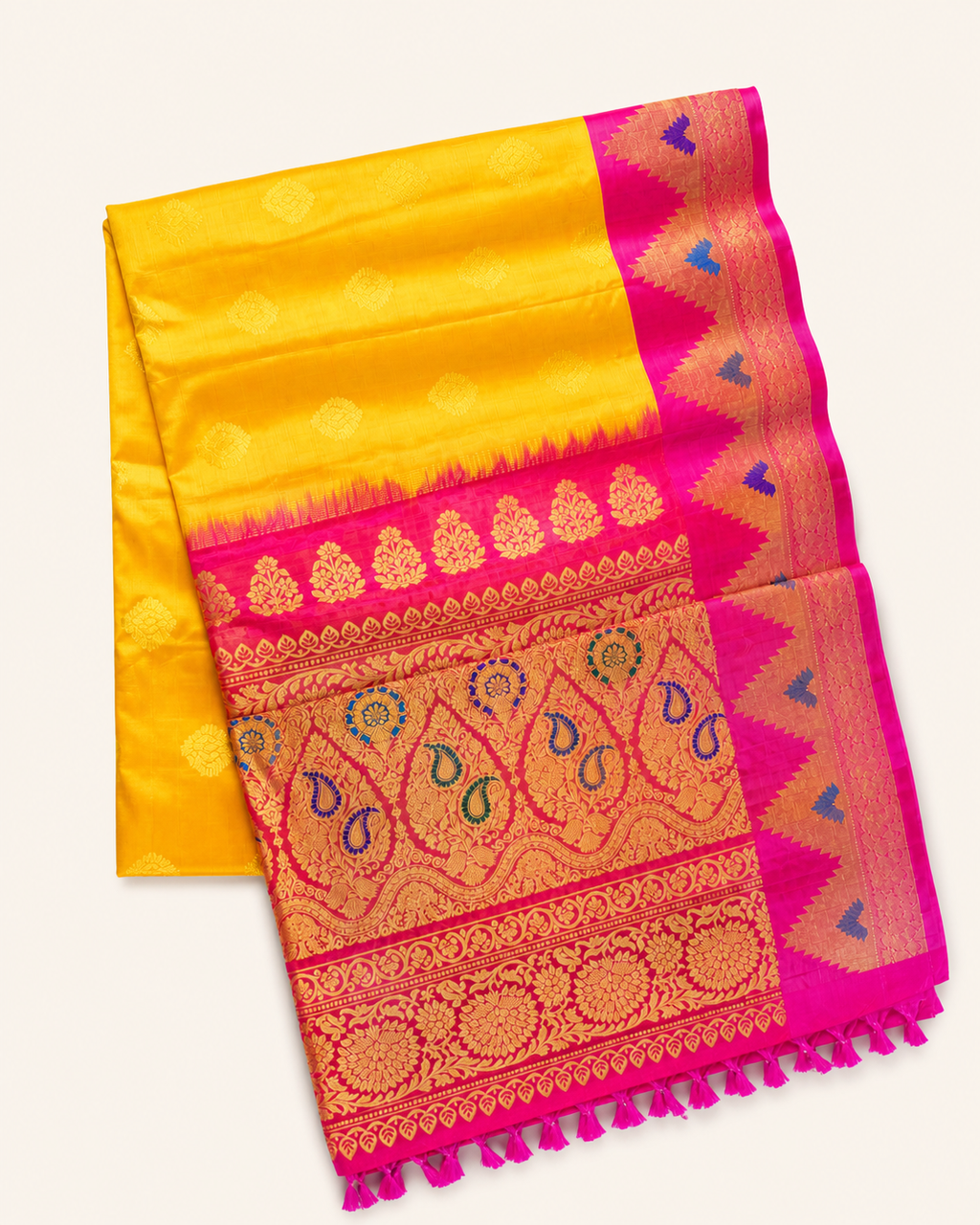Pure handloom Gadwal saree catalog 46 — studio product view