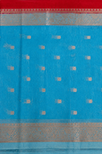 Pink Banarasi Tussar Silk Saree – border view