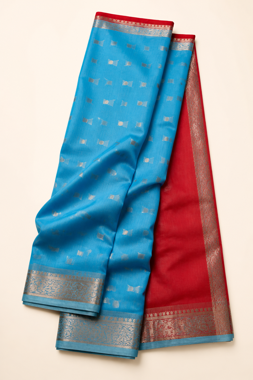 Pink Banarasi Tussar Silk Saree – hero view