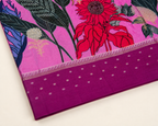 Pink Banarasi Linen Saree — border view