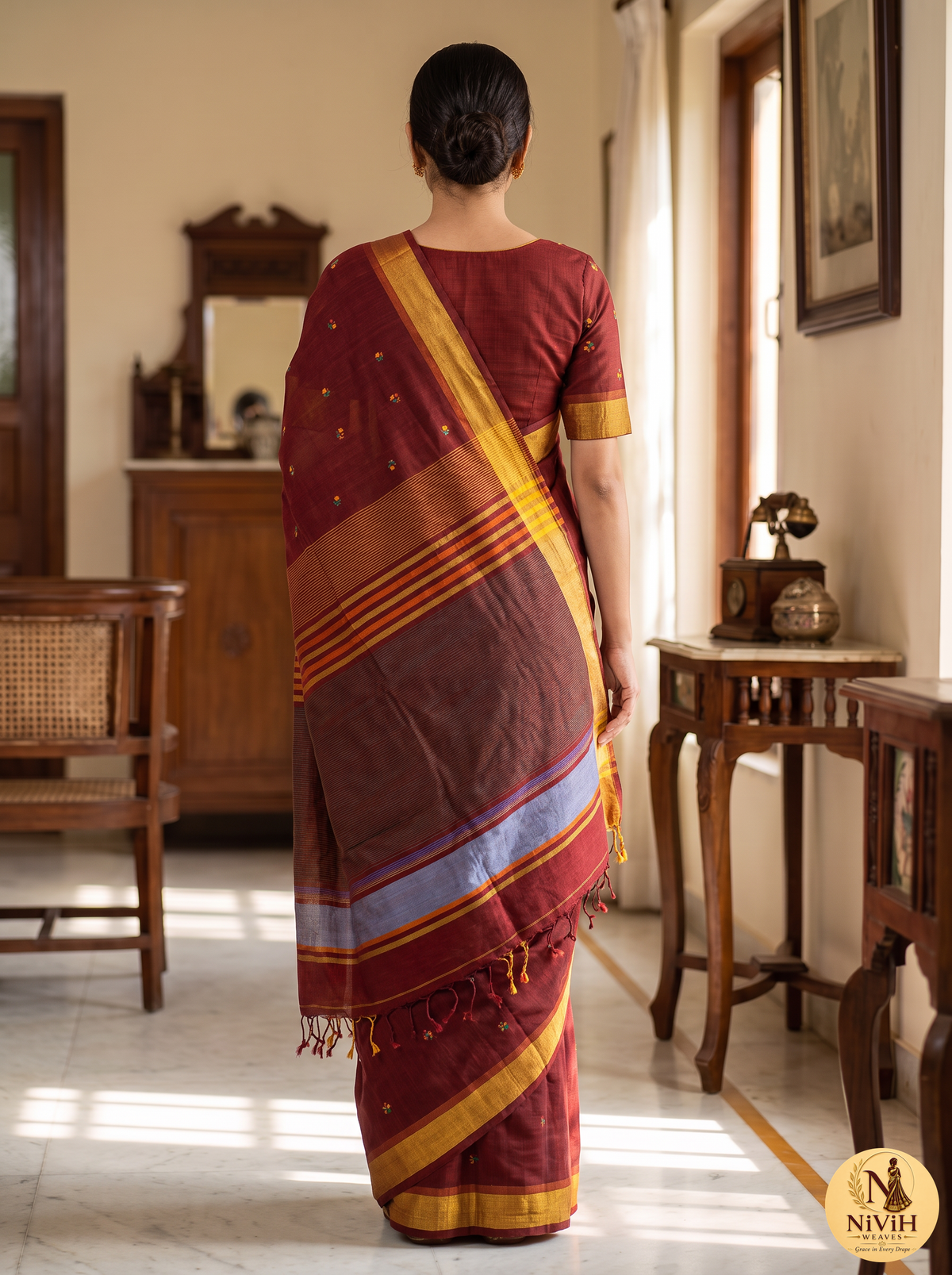 Ponduru cotton saree NiViH Weaves